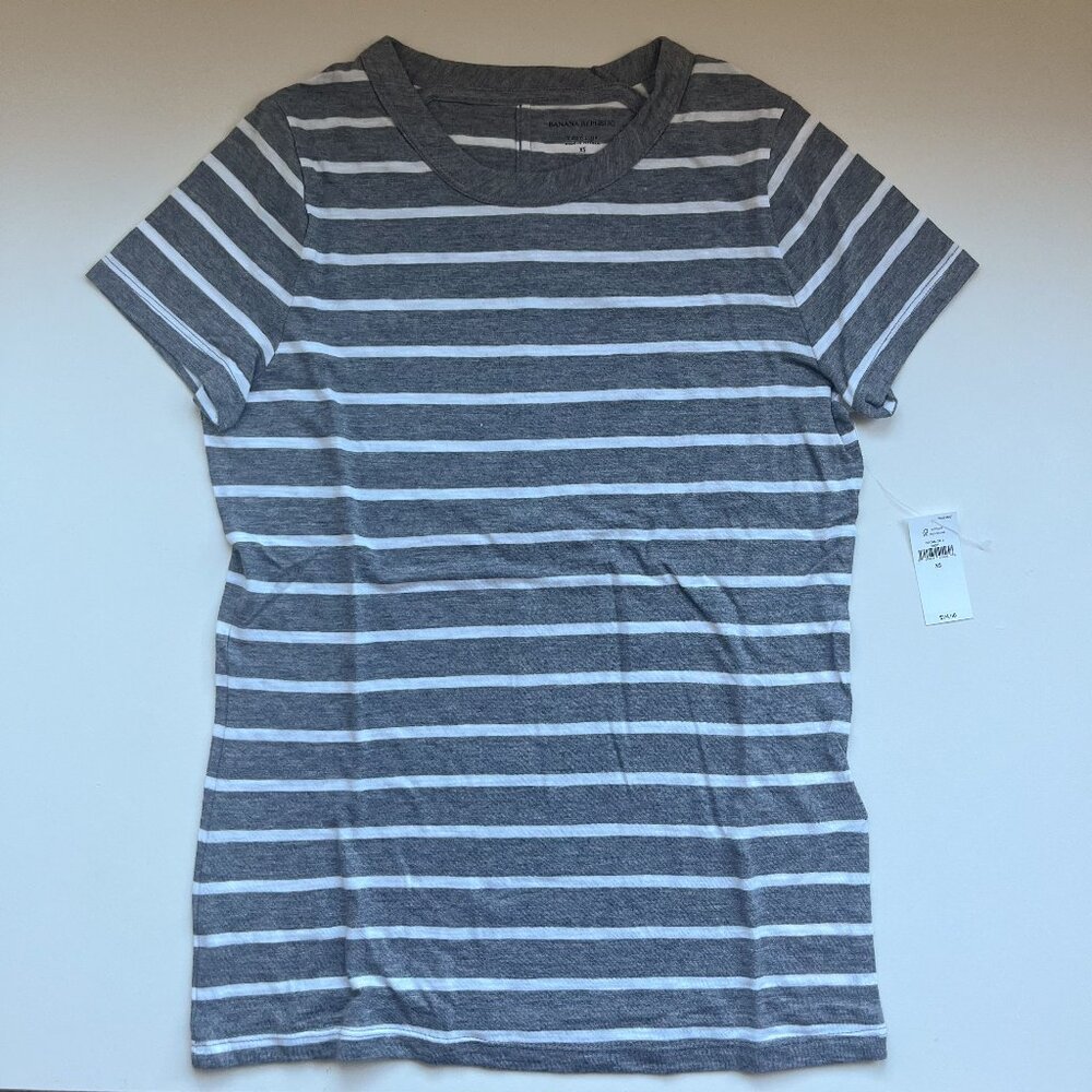 NWT Banana Republic Modal Blend Striped Tee (Women’s XS)